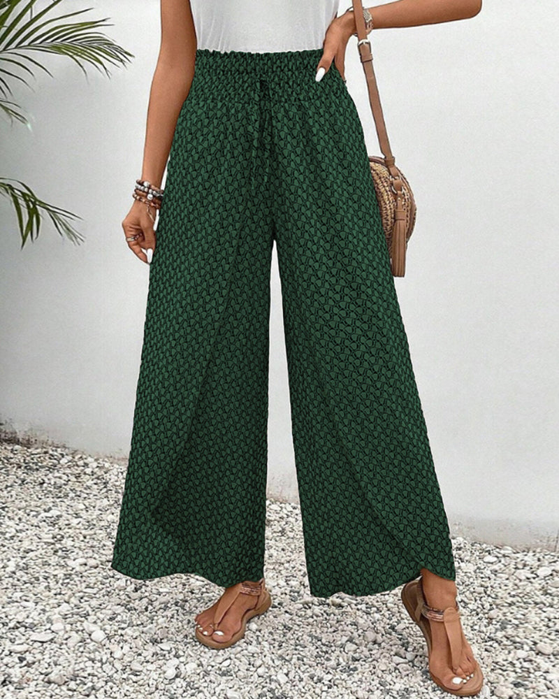Anaïs – Pantalon d'été confortable avec jambes élastiques et cordon réglable pour un ajustement parfait