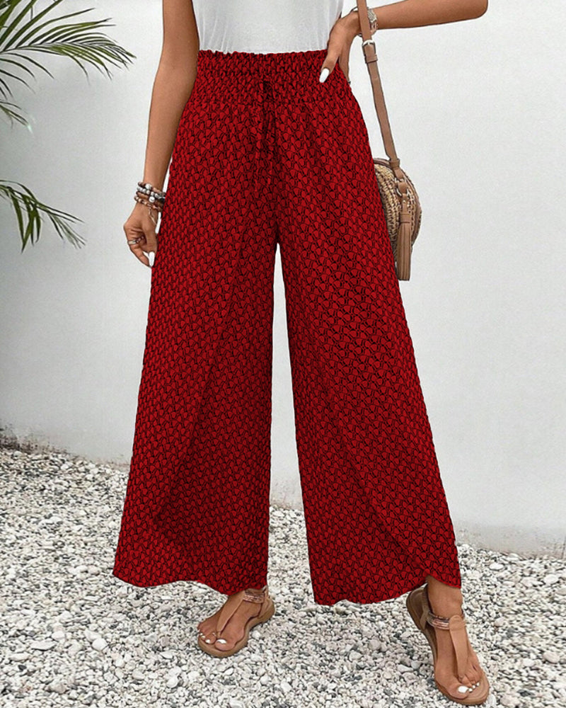 Anaïs – Pantalon d'été confortable avec jambes élastiques et cordon réglable pour un ajustement parfait
