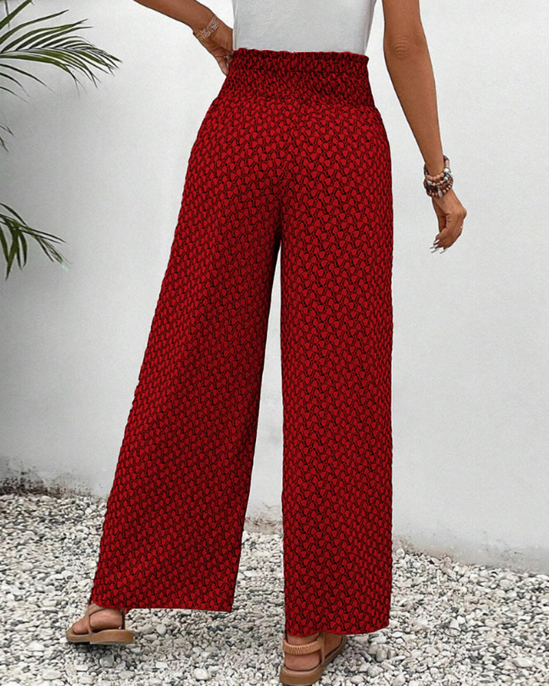 Anaïs – Pantalon d'été confortable avec jambes élastiques et cordon réglable pour un ajustement parfait