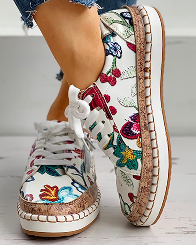Florence – Chaussures élégantes pour femmes avec motif floral