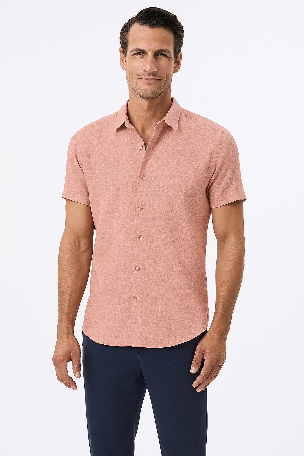 Luca - Chemise en lin d'été élégante et confortable pour un style décontracté
