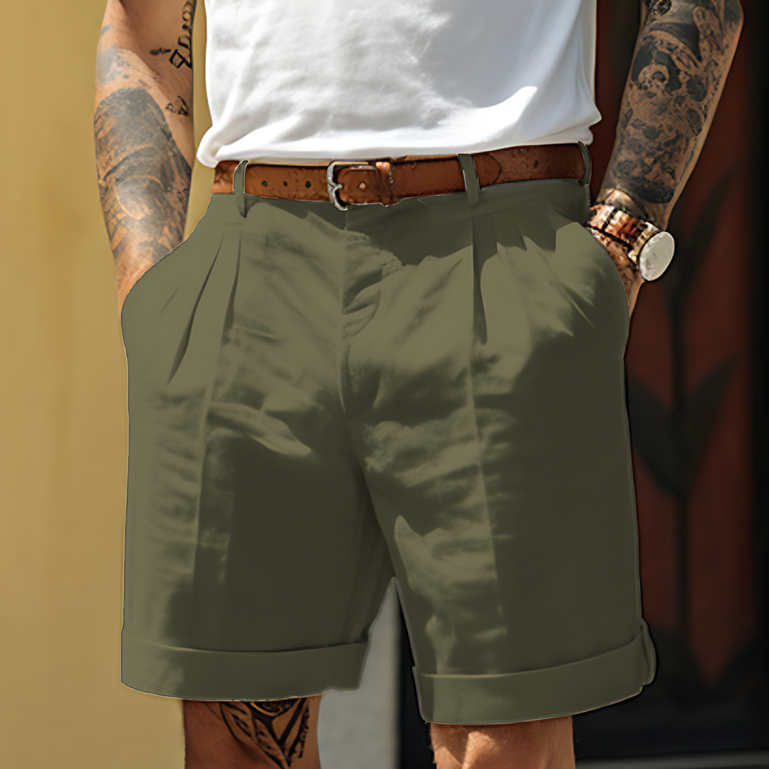 Lucas – Shorts élégants pour hommes en coton, parfaits pour toutes les occasions