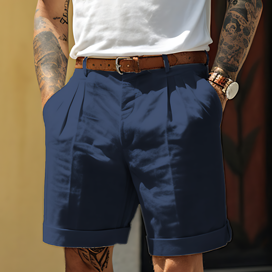 Lucas – Shorts élégants pour hommes en coton, parfaits pour toutes les occasions