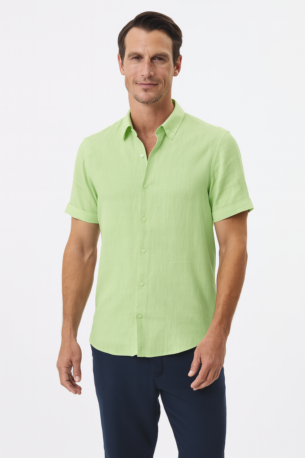Luca - Chemise en lin d'été élégante et confortable pour un style décontracté
