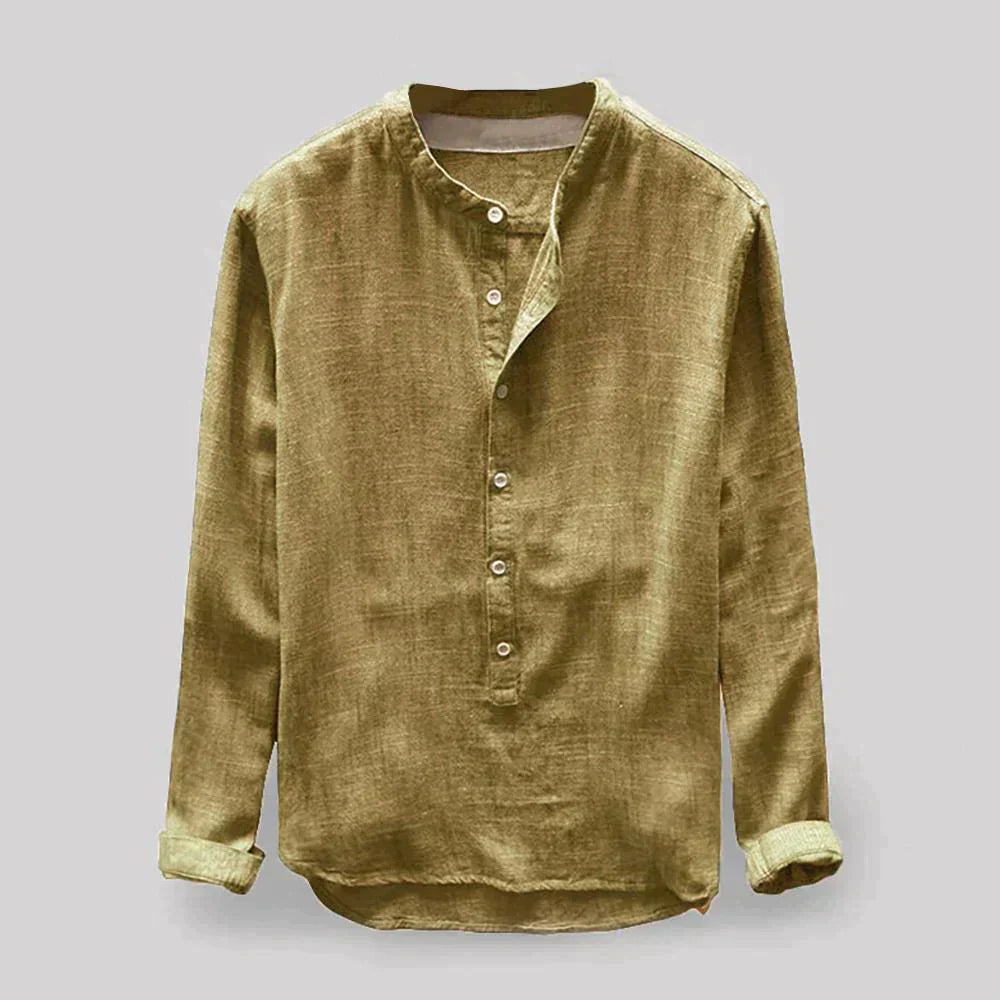 Jeremy – Chemise en lin élégante pour homme, alliant confort et style