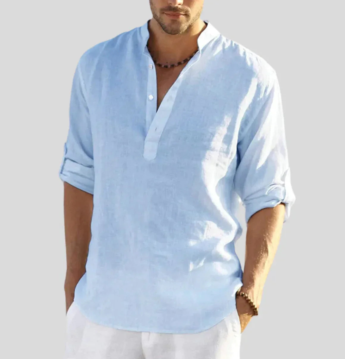Mathieu – Chemise en lin élégante à col classique