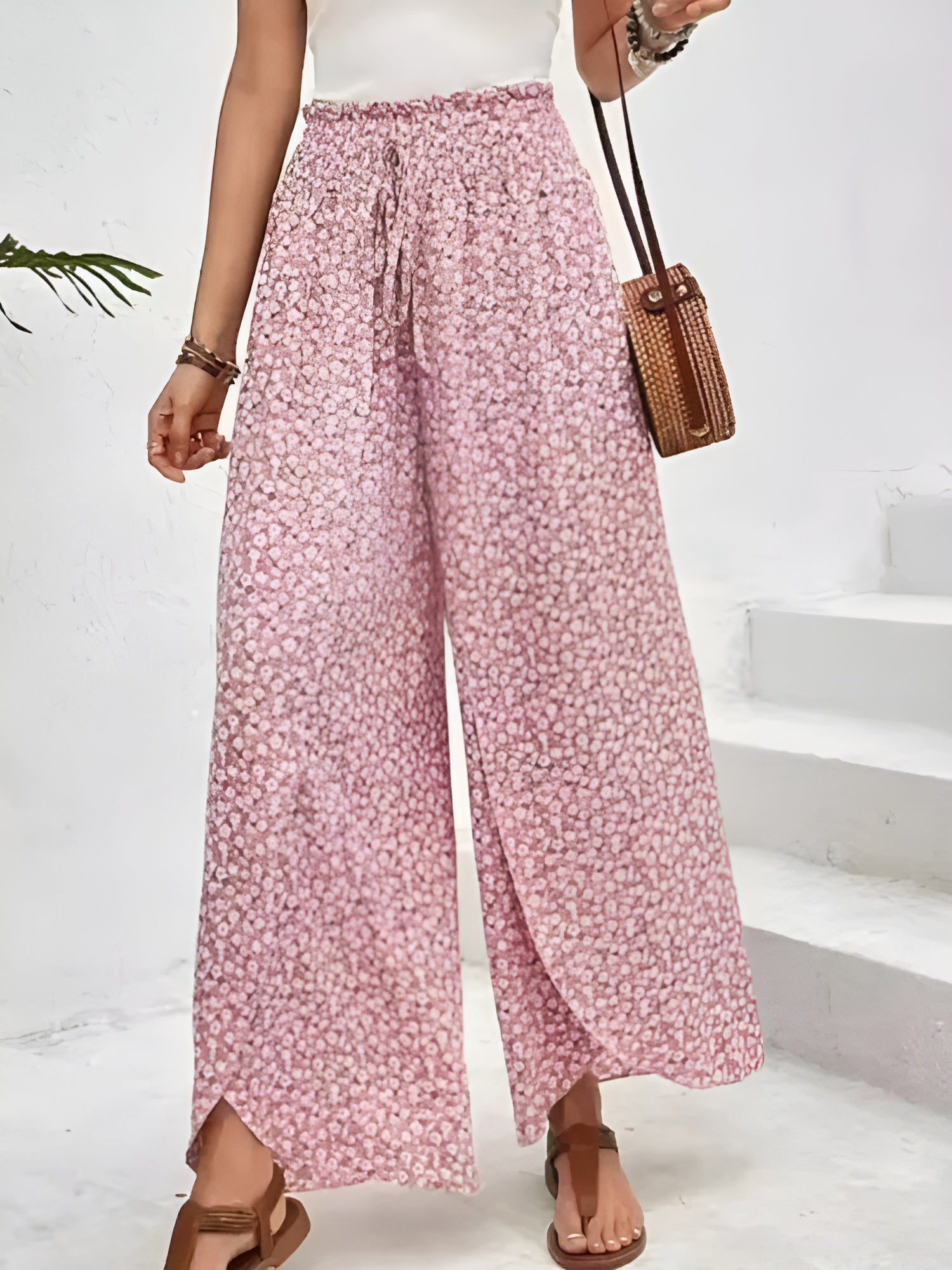 Anaïs – Pantalon d'été confortable avec jambes élastiques et cordon réglable pour un ajustement parfait