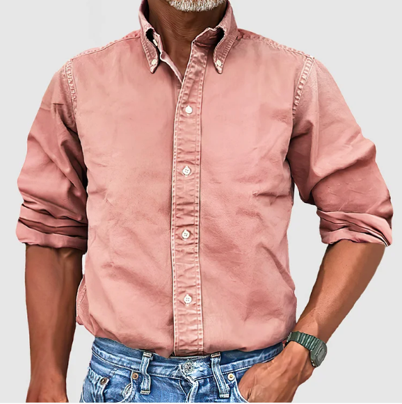 Louis – Chemise classique à manches longues en tissu Oxford