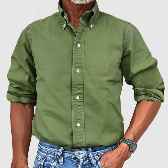 Louis – Chemise classique à manches longues en tissu Oxford