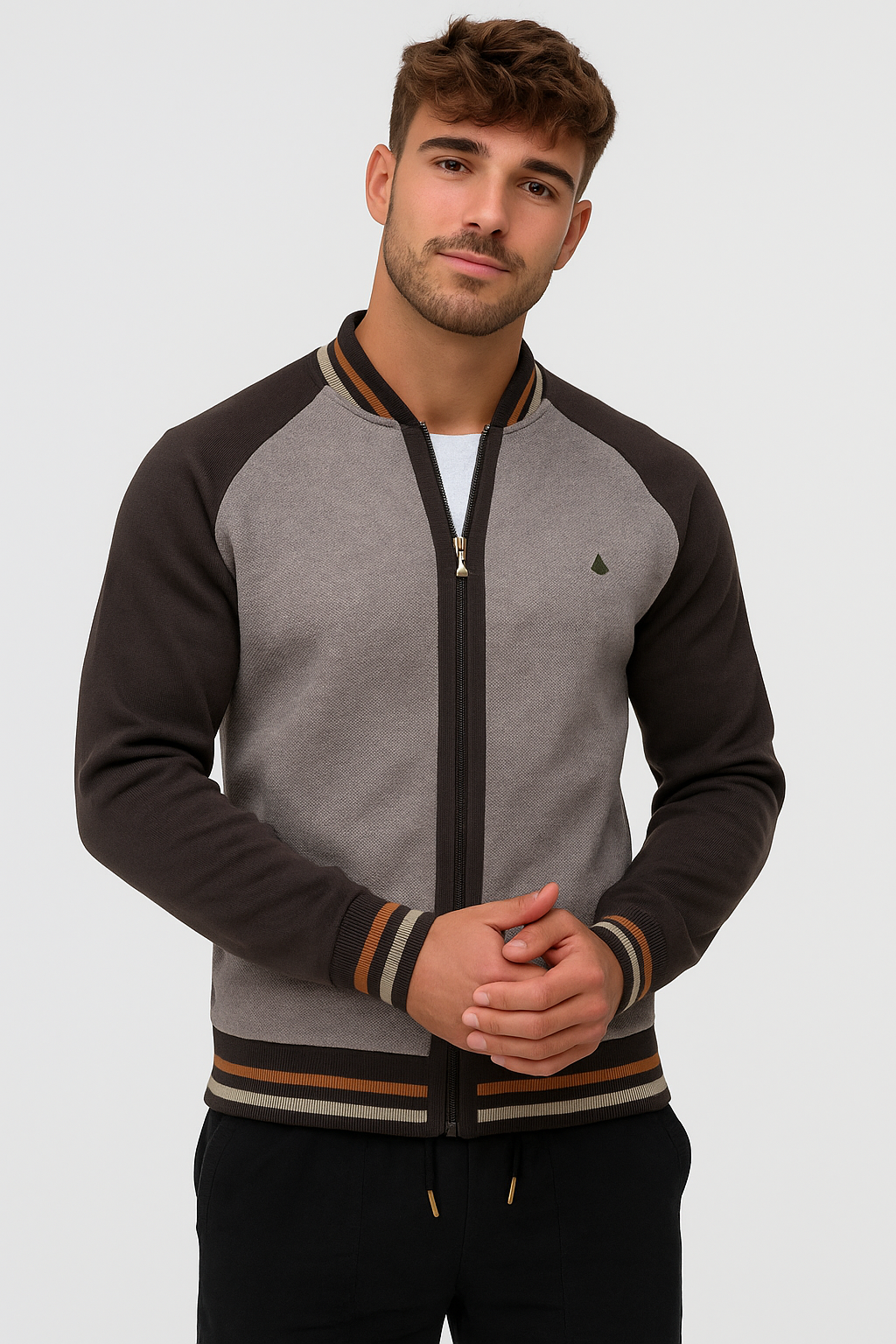Sweat-shirt élégant pour hommes avec col rond – Design de luxe par Thomas