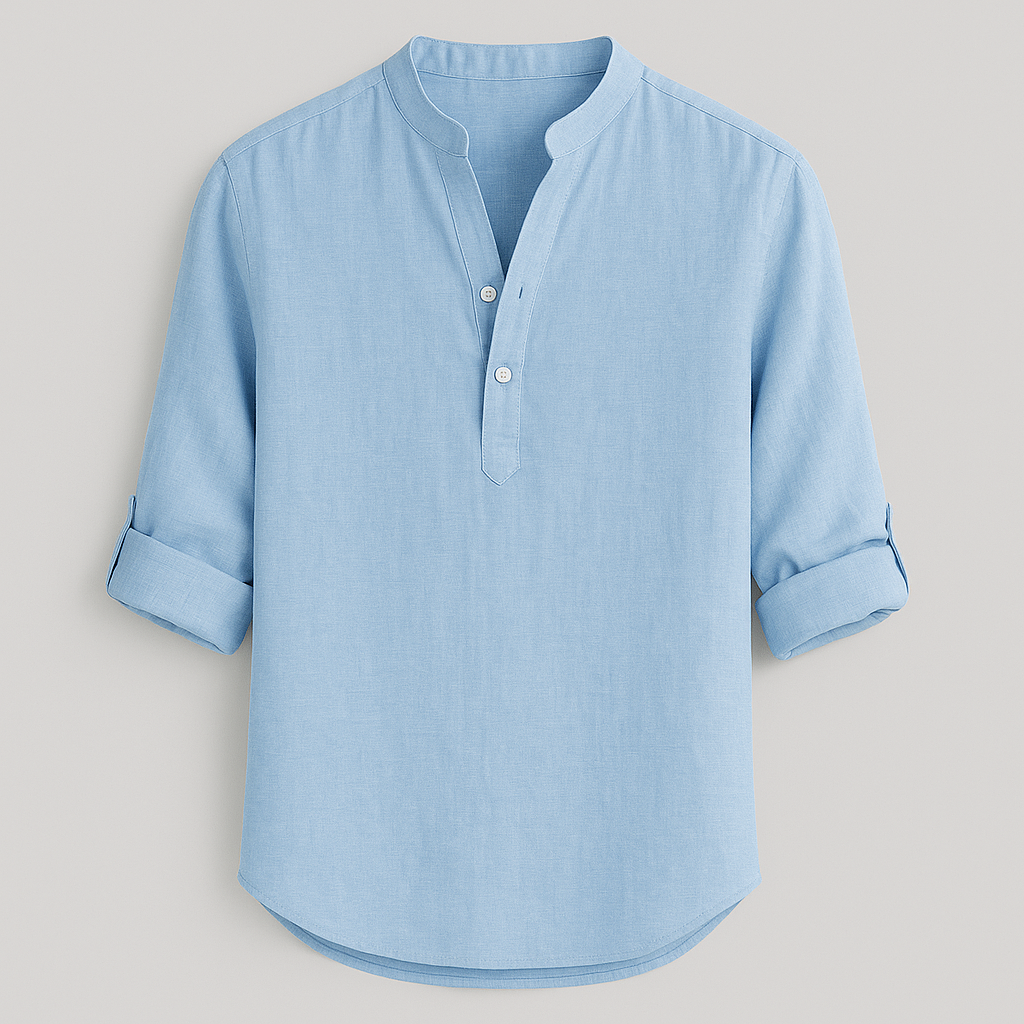 Julien – Chemise légère en lin à coupe moderne et col classique