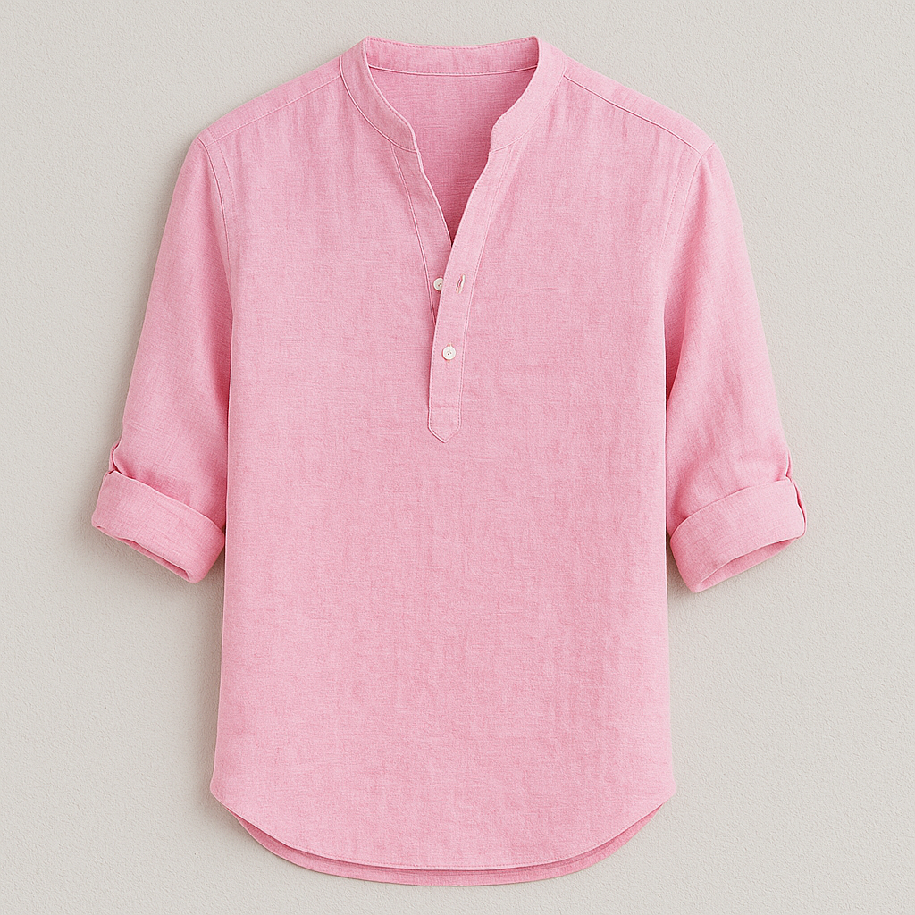 Julien – Chemise légère en lin à coupe moderne et col classique