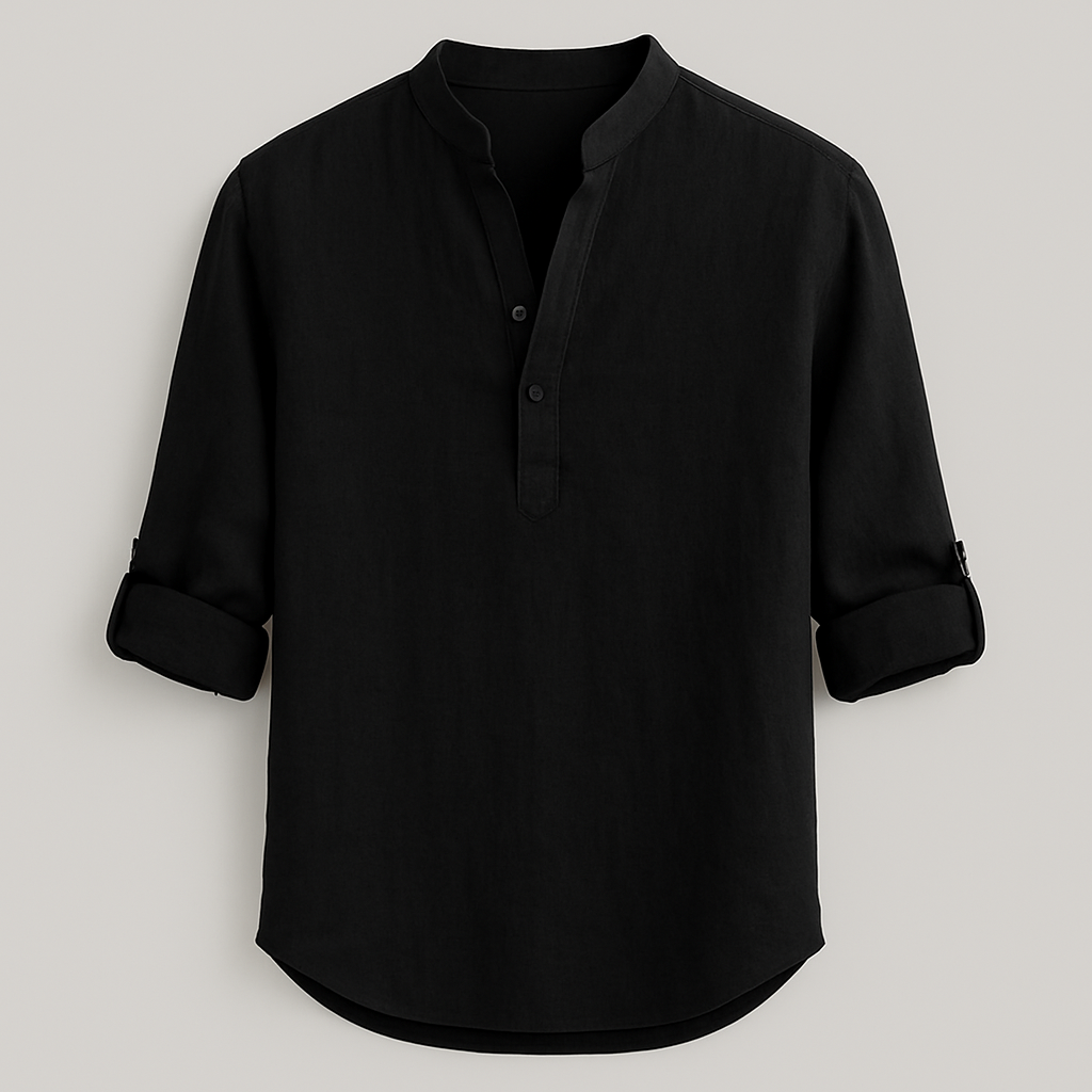 Julien – Chemise légère en lin à coupe moderne et col classique
