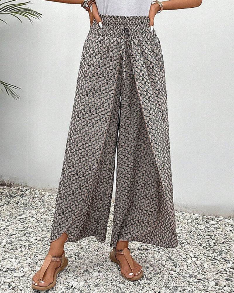 Anaïs – Pantalon d'été confortable avec jambes élastiques et cordon réglable pour un ajustement parfait