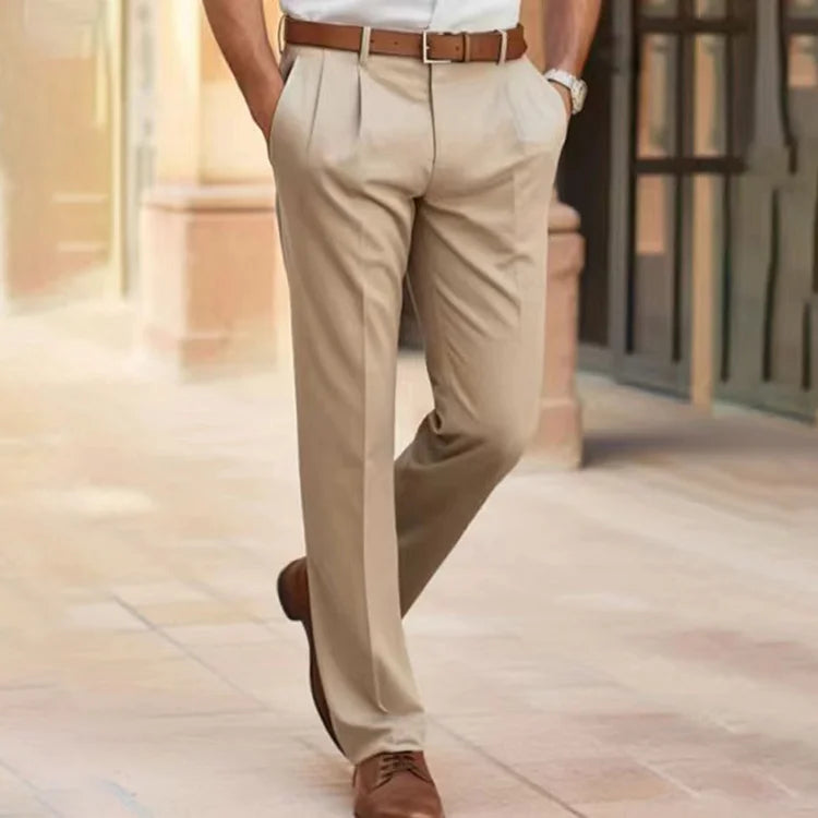 Adrien – Pantalon slim avec stretch, idéal pour un look business casual élégant
