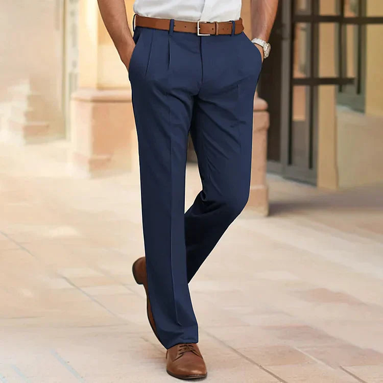 Adrien – Pantalon slim avec stretch, idéal pour un look business casual élégant