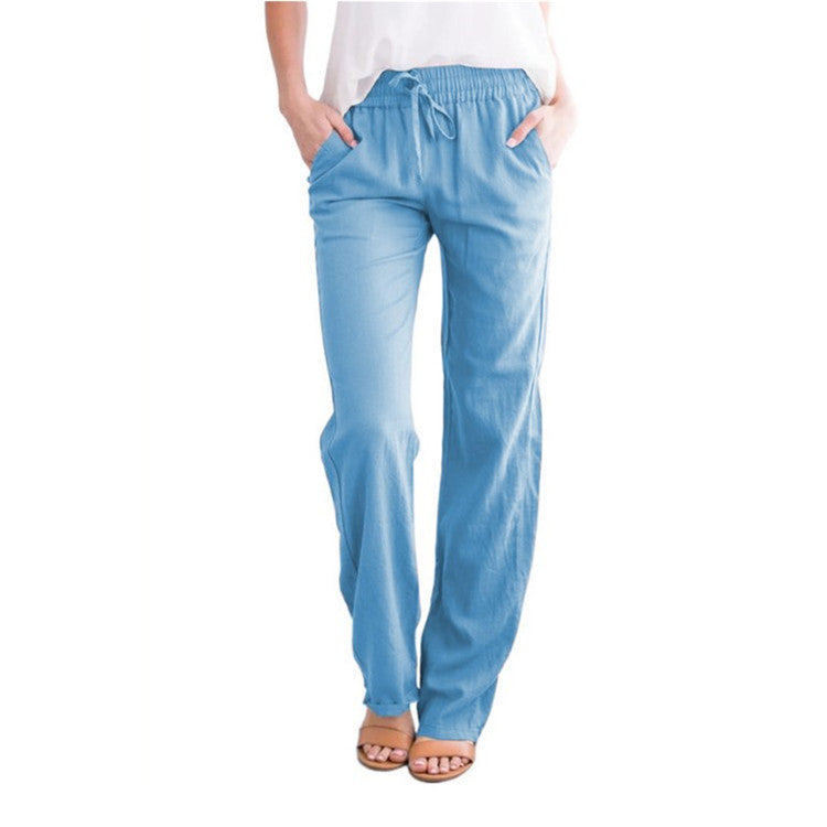Élise – Pantalon de détente confortable et respirant avec ceinture élastique pour un confort optimal