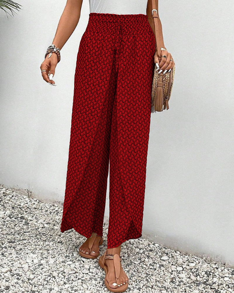 Anaïs – Pantalon d'été confortable avec jambes élastiques et cordon réglable pour un ajustement parfait