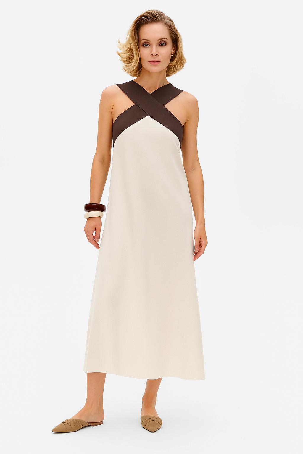 Delphine | Robe portefeuille élégante pour un look sophistiqué et élégant