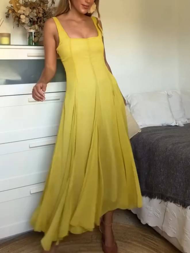 Helga - Robe décontractée pour femmes avec encolure carrée élégante et blazer intégré tendance