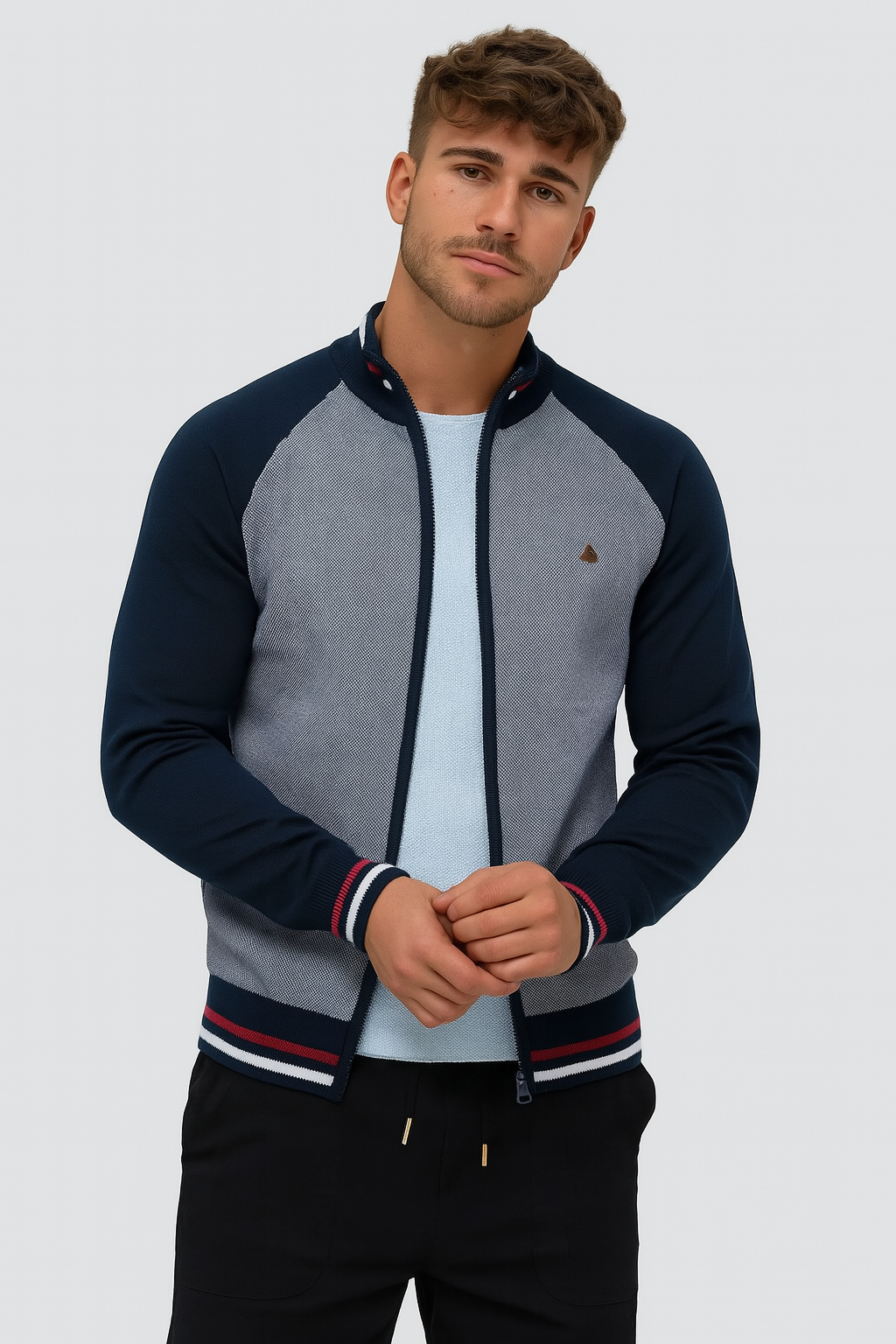 Sweat-shirt élégant pour hommes avec col rond – Design de luxe par Thomas
