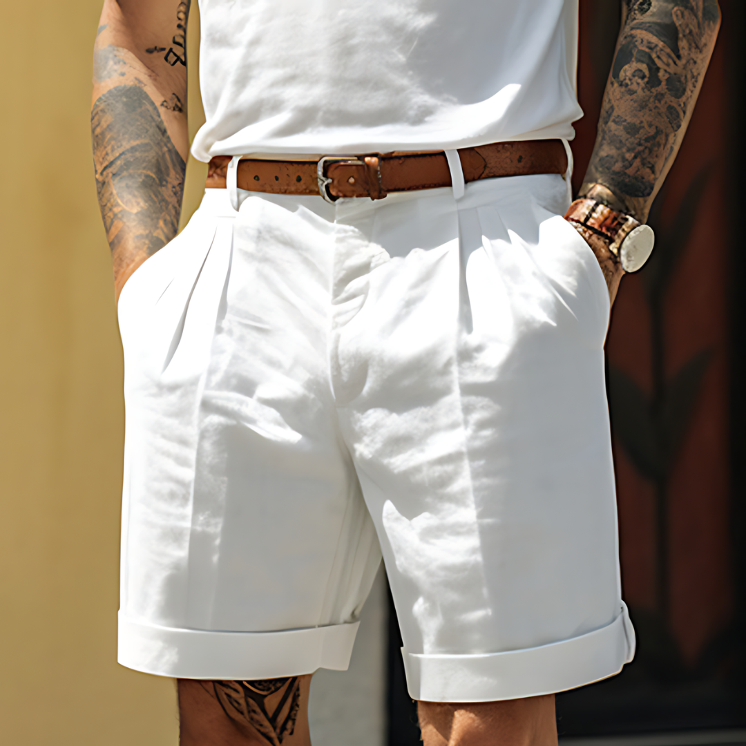 Lucas – Shorts élégants pour hommes en coton, parfaits pour toutes les occasions