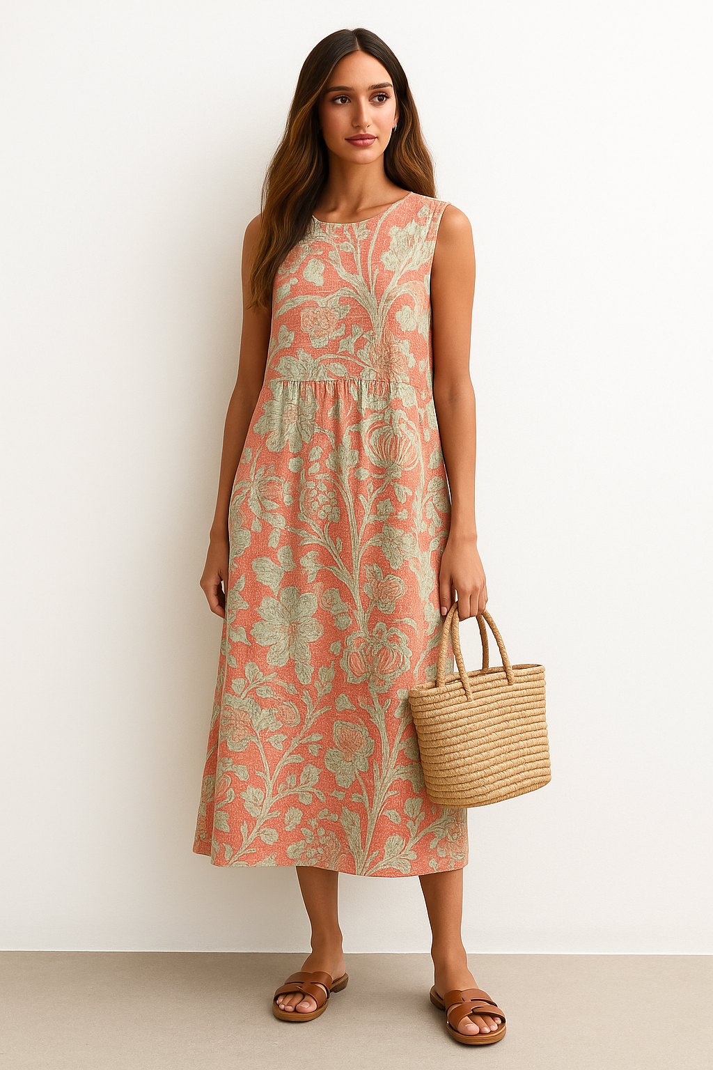 Lydia - Robe vintage élégante avec magnifique motif floral