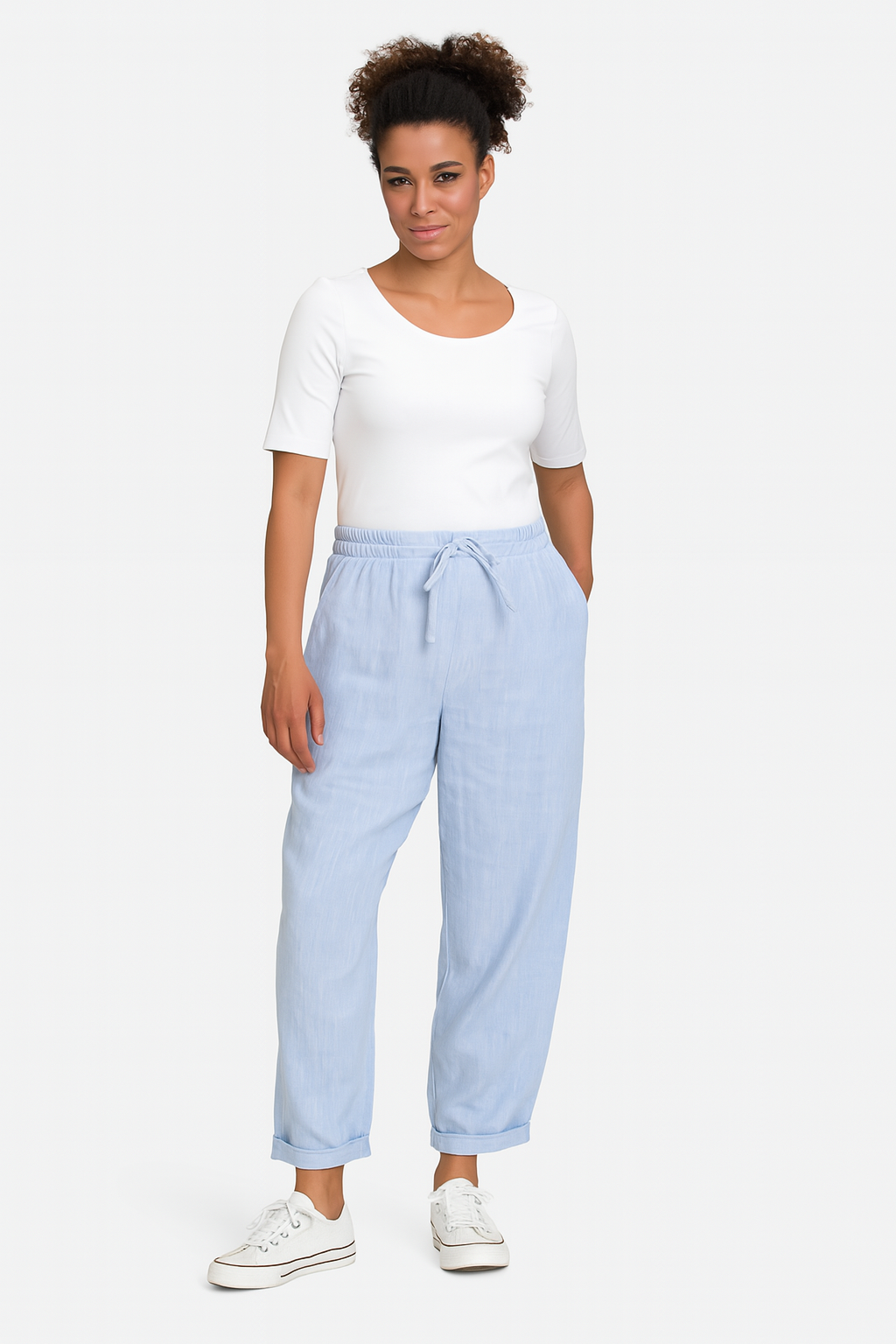 Rive | Pantalon élégant en coton de luxe et lin pour un confort stylé