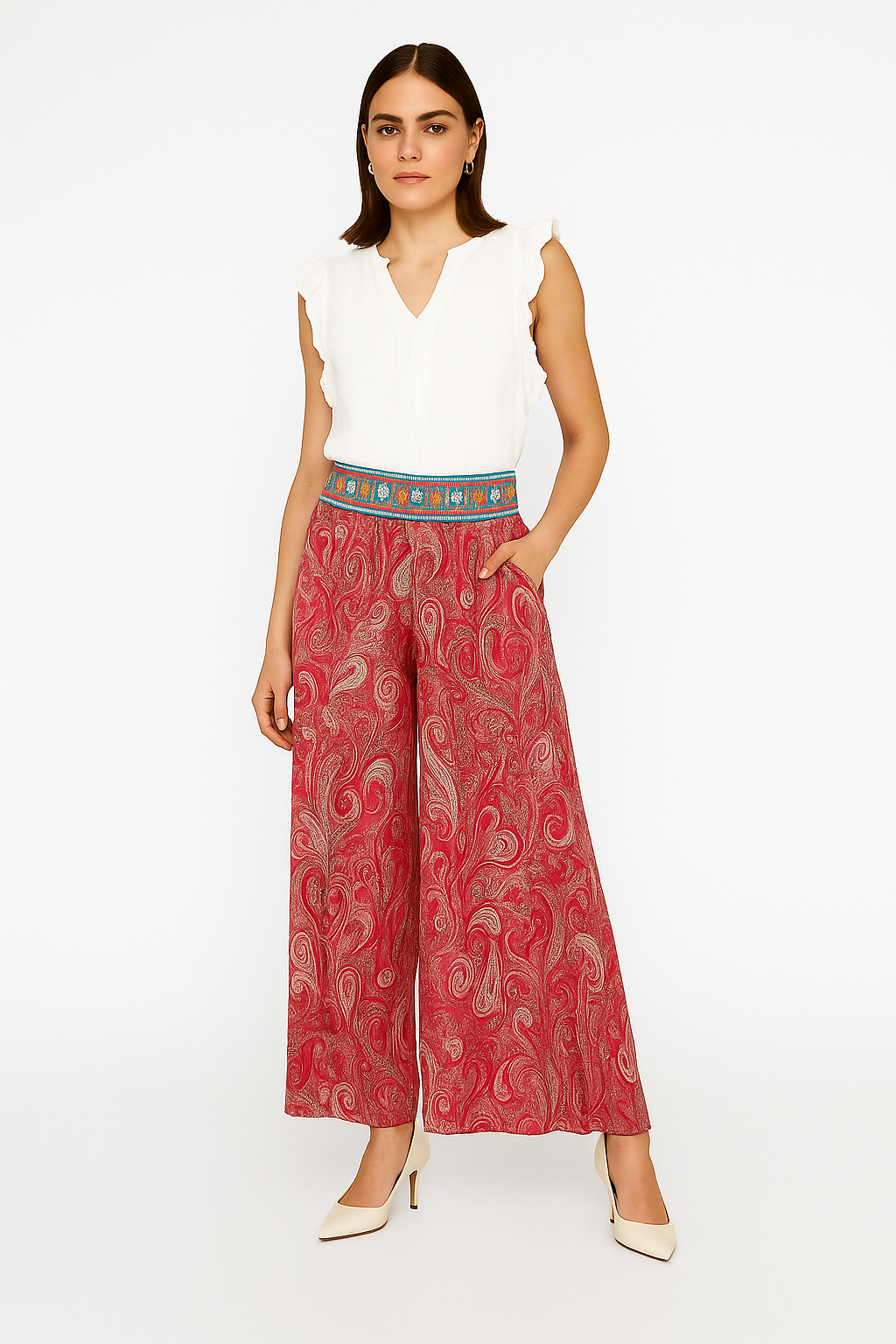 Greta – Pantalon confortable et léger avec taille élastique pour un confort optimal