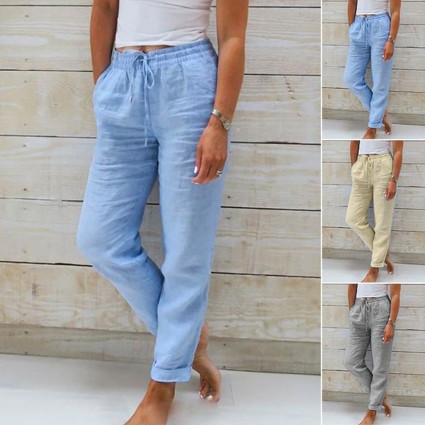 Manon – Pantalon en coton et lin de haute qualité, pour un confort ultime au quotidien