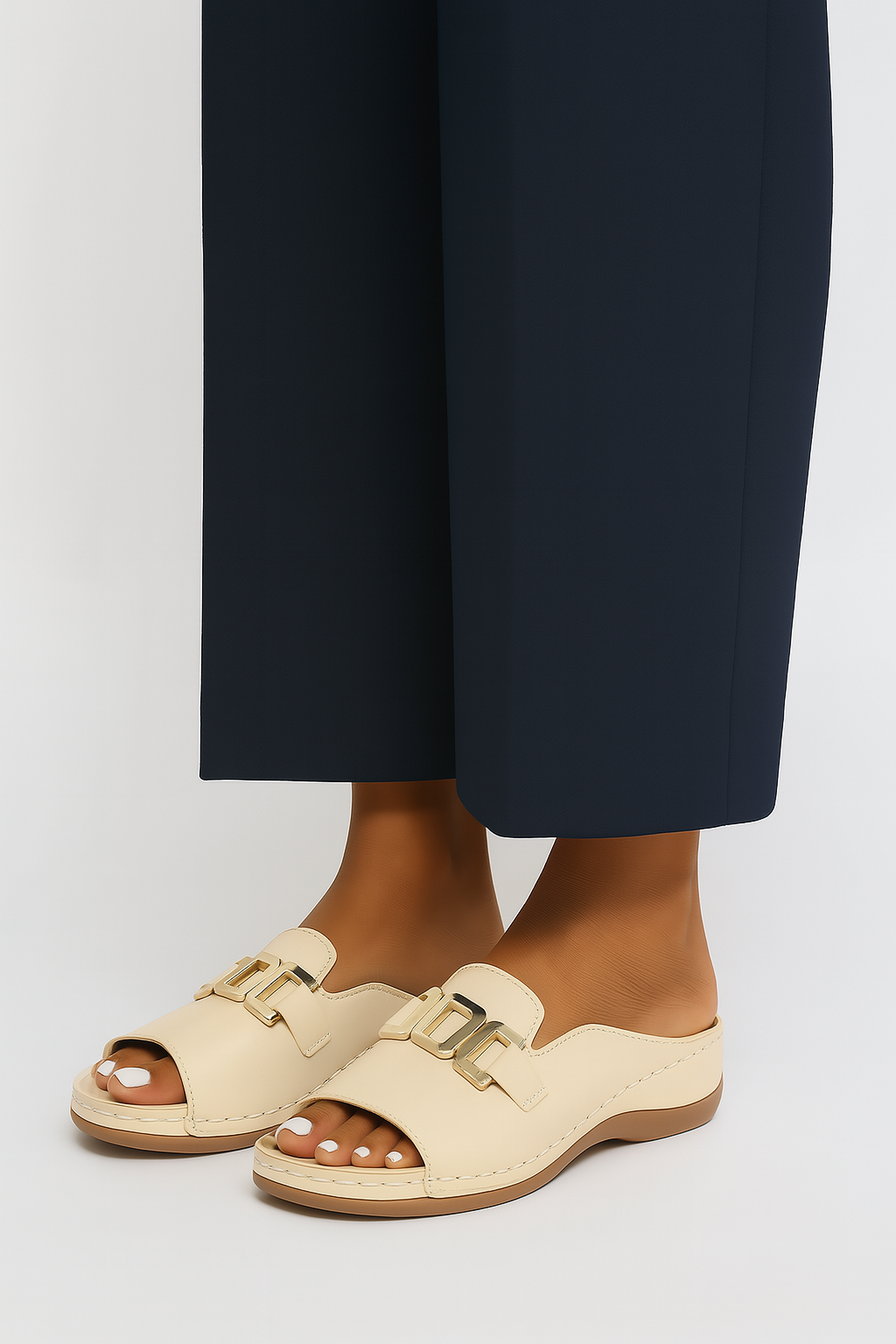 Margaret - Sandales tendance avec bride large et boucle élégante pour un look parfait