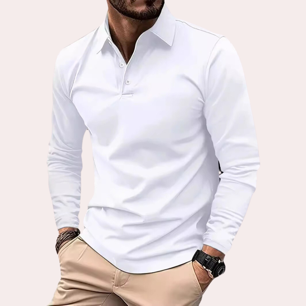 Gabriel – Polo à manches longues décontracté, élégant et confortable