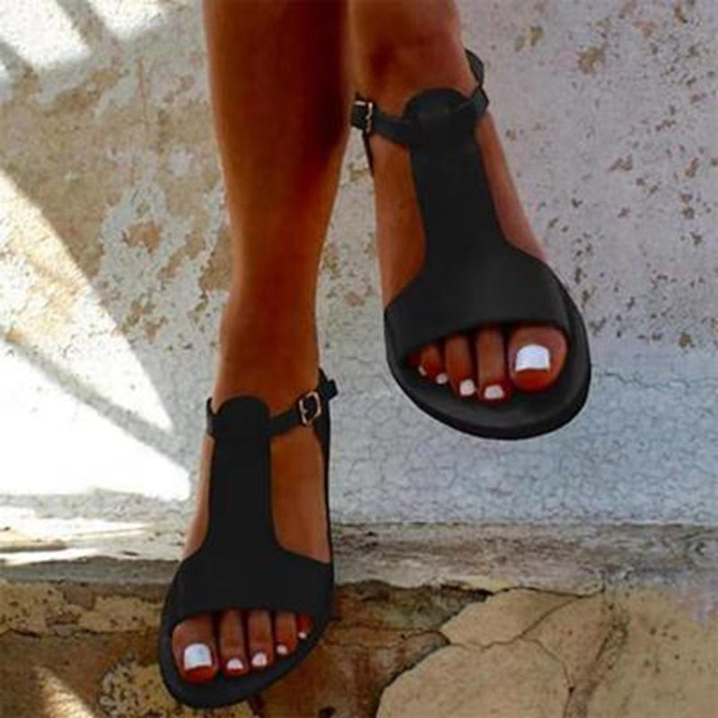 Léna – Sandales plates élégantes pour un style confortable et raffiné