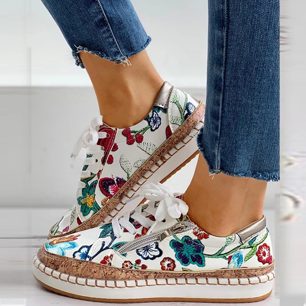 Florence – Chaussures élégantes pour femmes avec motif floral