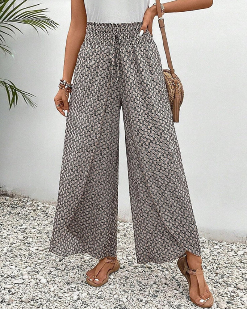 Anaïs – Pantalon d'été confortable avec jambes élastiques et cordon réglable pour un ajustement parfait