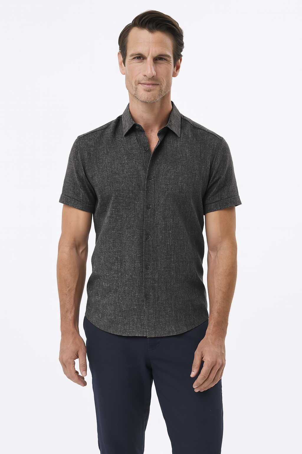 Luca - Chemise en lin d'été élégante et confortable pour un style décontracté