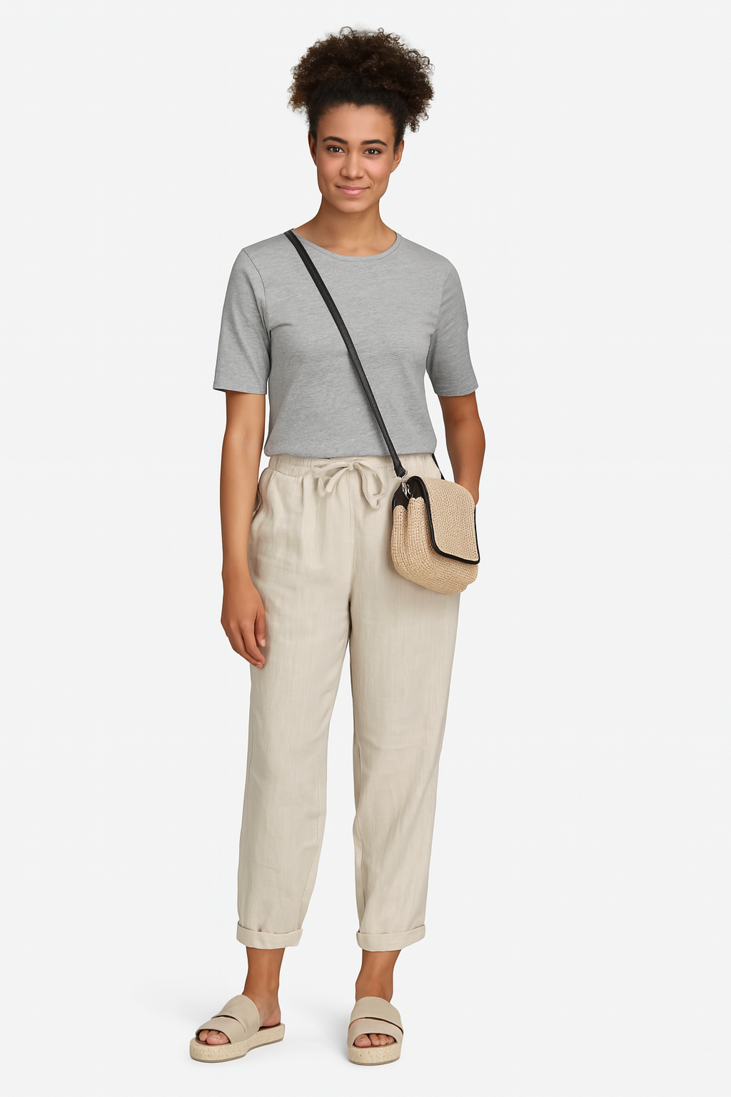Rive | Pantalon élégant en coton de luxe et lin pour un confort stylé