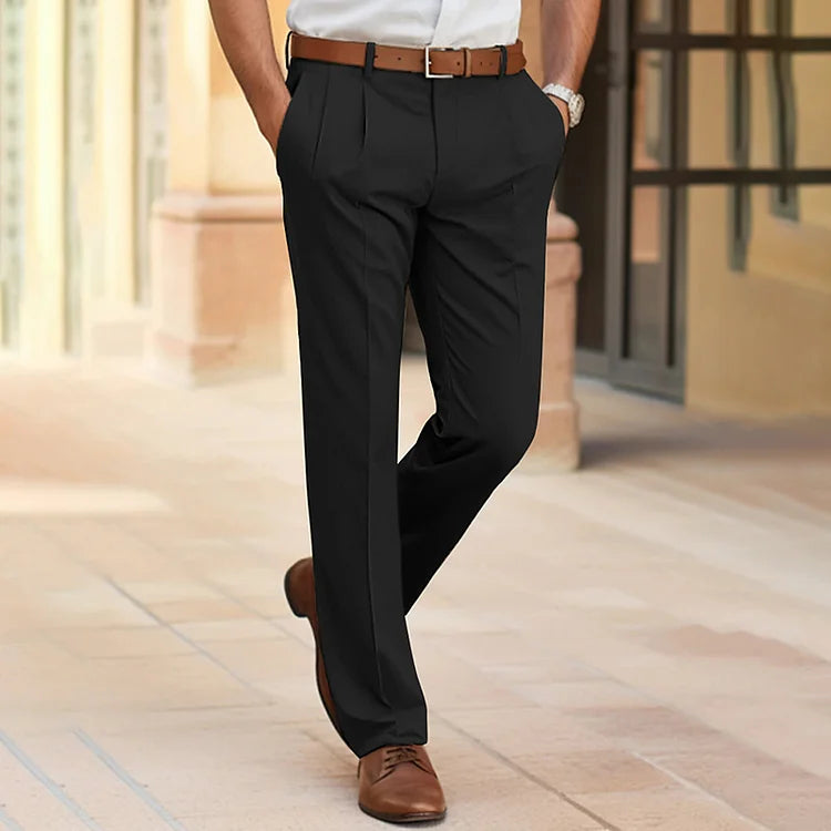 Adrien – Pantalon slim avec stretch, idéal pour un look business casual élégant